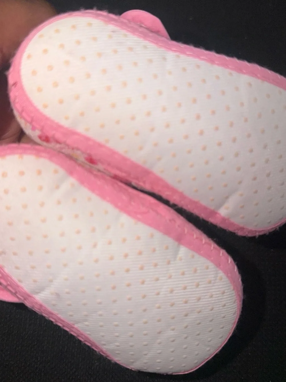 Baby Girls Pink Floral Bow Soft Sole Shoes